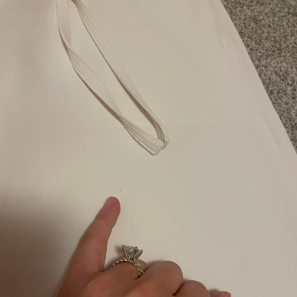 Aritzia Lodge Pants Crepette in Light Birch - Picture 3 of 5